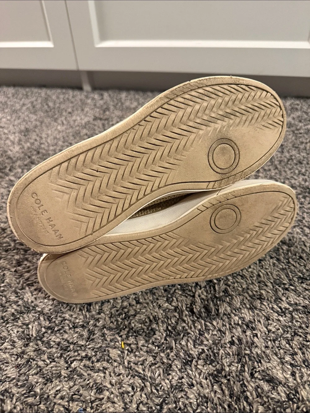 Cole Haan Women’s 7 GrandPro Knit Slip-On Sneakers Tan Beige